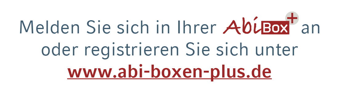 Melden Sie sich in Ihrer ￼ an oder registrieren Sie sich unter www.abi boxen plus.de